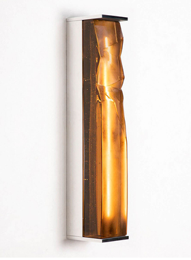 Garnier&Linker  设计师不锈钢艺术失蜡铸造玻璃高档走廊过道壁灯