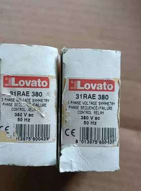 议价，全新洛瓦托Lovato  31RAE  380V，2只，
