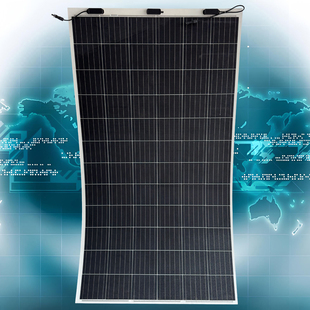 375W正A级柔性组件单晶柔性太阳能板车载彩钢板阳光房光伏发电板