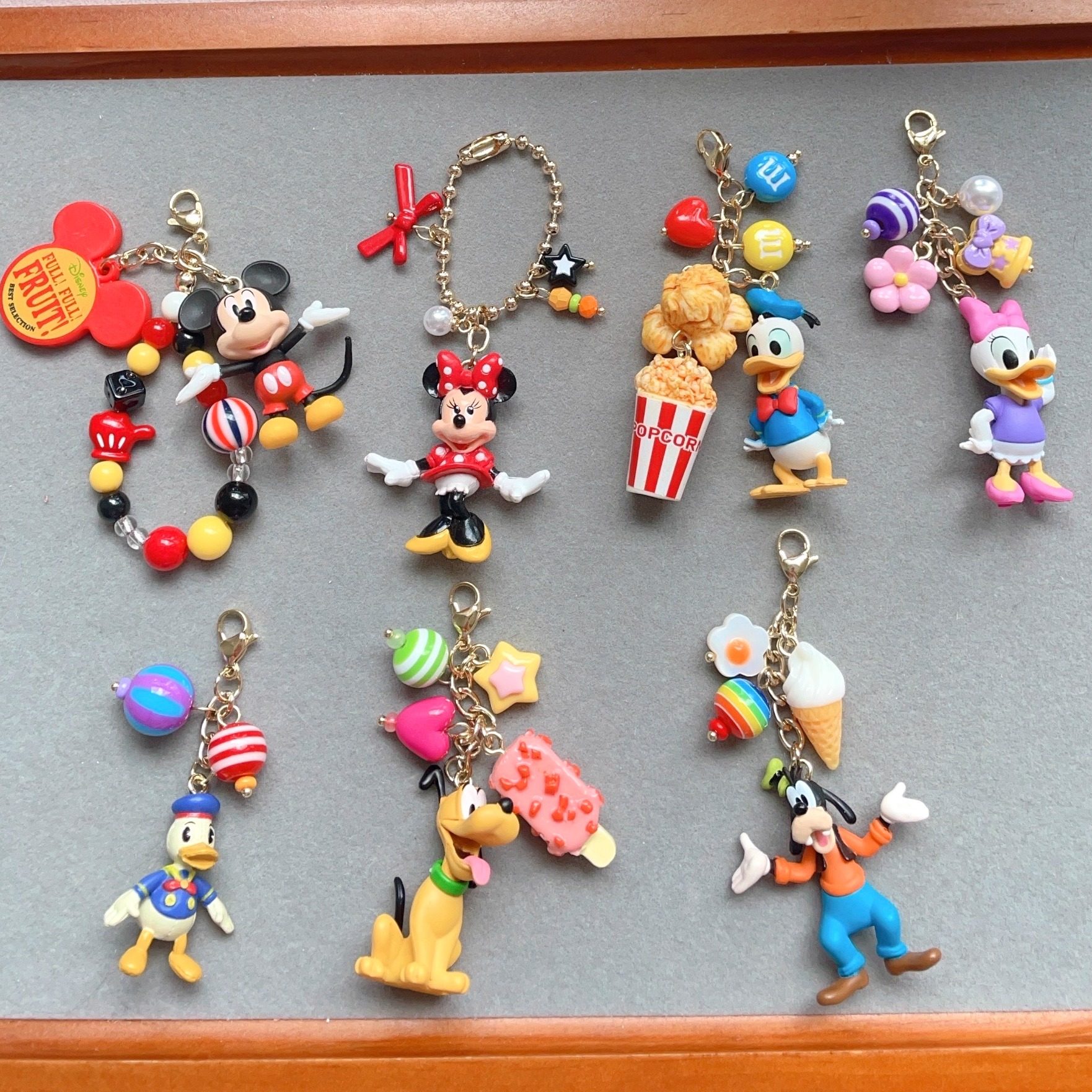 米奇米妮唐老鸭黛西高飞布鲁托拉链扣手机耳机挂件钥匙扣可爱礼物