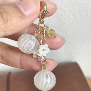 原创手作精致日系糖球挂件手账本耳机手机挂件钥匙扣闺蜜女友礼物