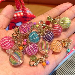 原创手作糖果屋同款糖球可叠挂拉链扣手账本耳机壳挂件女包挂件