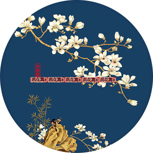 超清晰彩色十字绣电子图纸saga/XSD 花鸟图圆385 2