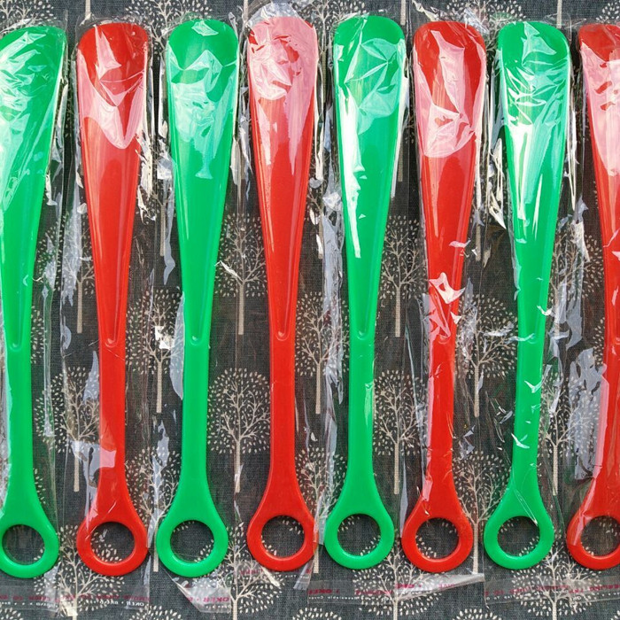 STAINLESS STEEL SHOEHORN METAL SHOEHORN SLIPPER SHOELACE DEVICE CAN BE HUNG ELONGATED SHOEHORN NON-BENDING SHOEHORN WHOLE