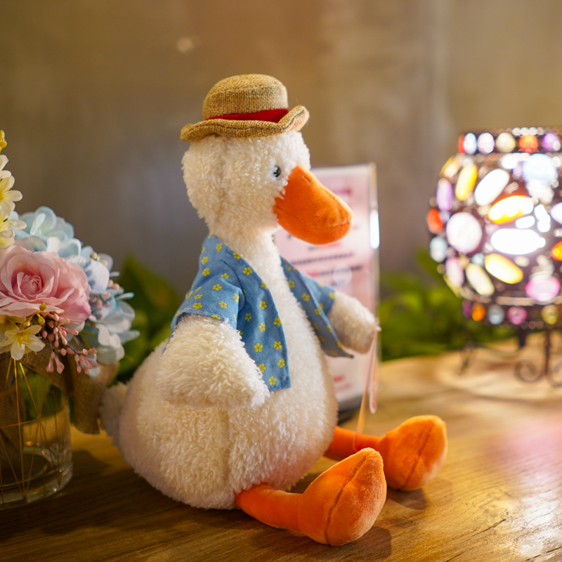 ins网红加油鸭毛绒玩具毕业礼物