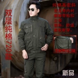 Осенний хлопковый износостойкий комбинезон, увеличенная толщина