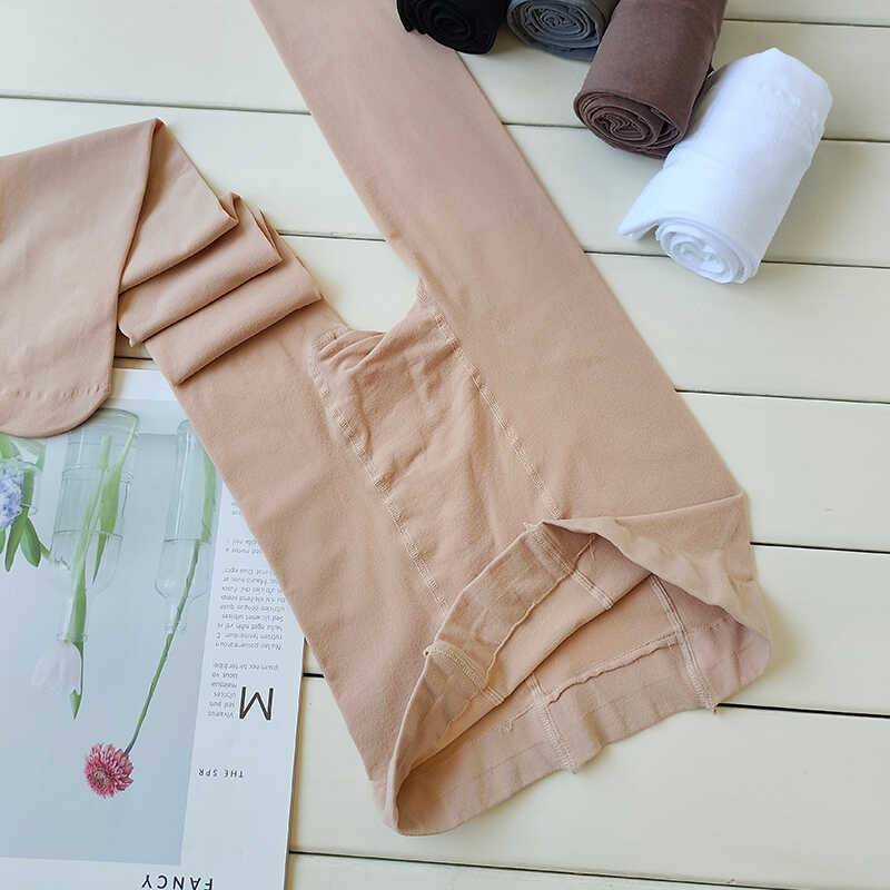 天鹅绒双面加档加肥加大丝裤袜女春秋120D中厚款打底裤袜富姐胖MM