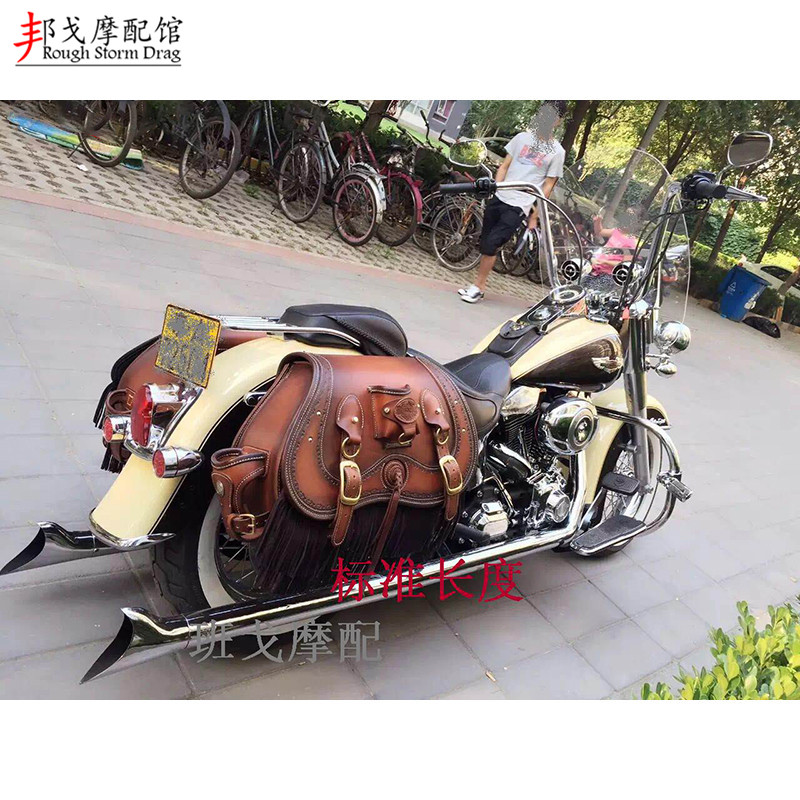 哈雷肥仔排气鱼尾匪帮排气 软尾继承者突破者匪帮排气管 鱼尾排气