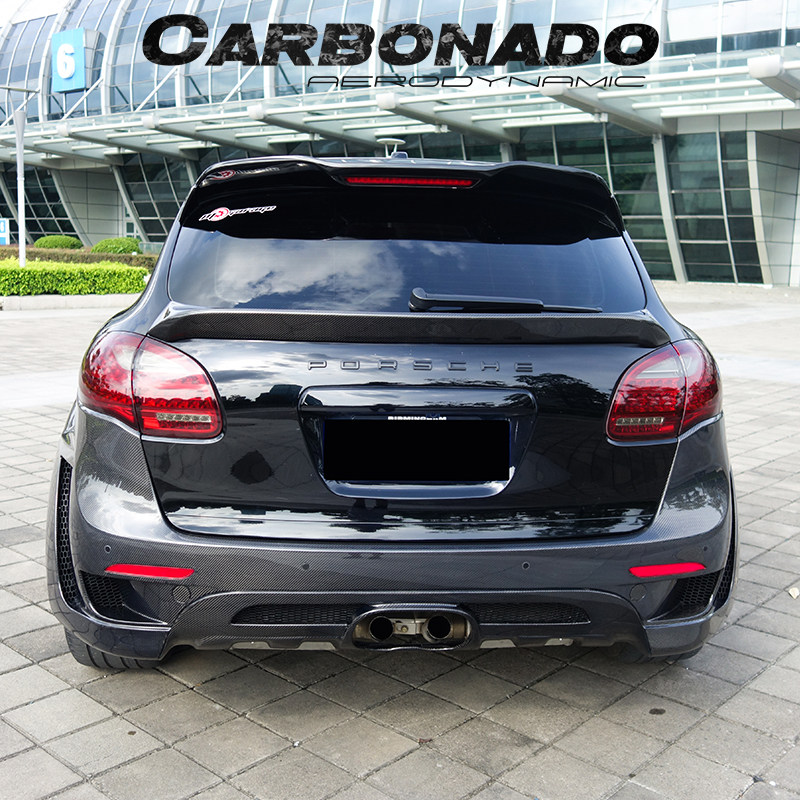 carbonado 保时捷 卡宴 958 改装包围lumma 碳纤维尾翼导流