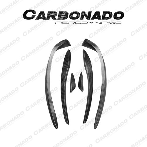 Carbonado奔驰W117 CLA45 AMG Revozprt 改装包围碳纤维风刀前唇