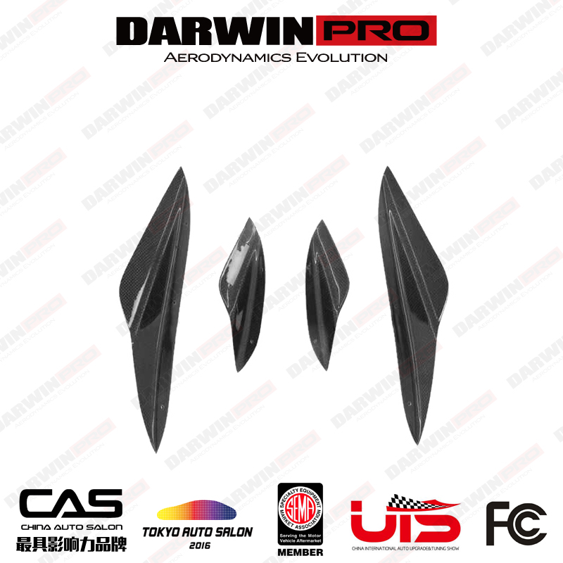 DarwinPRO  宝马M3 E92 E93改装包围KARZTEC 碳纤维前杠风刀导流