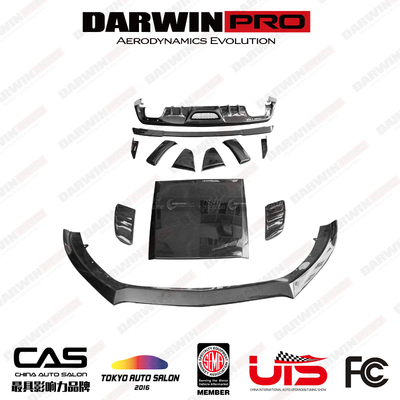 DarwinPRO 福特新野马2.3T 改装包围 碳纤维前后唇尾翼侧裙机盖