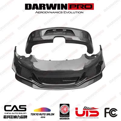 DarwinPRO 保时捷 987 Cayman Boxster 改装991 GT3前杠后杠侧裙
