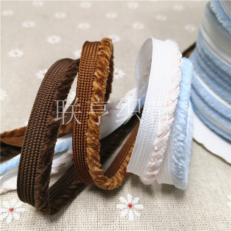 棉质毛绒编织子母带包边滚边嵌条服装辅料抱枕沙发窗台坐垫镶边带,服饰配件/皮带/帽子/围巾,DIY编织材料包,淘宝优惠券,粉丝福利购,淘宝优惠卷