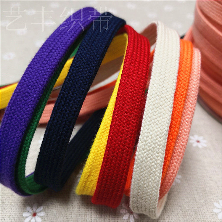 涤棉扁绳空心编织绳通心鞋带绳 腰带帽绳卫衣用抽绳1.2CM通芯扁绳,服饰配件/皮带/帽子/围巾,DIY编织材料包,淘宝优惠券,粉丝福利购,淘宝优惠卷