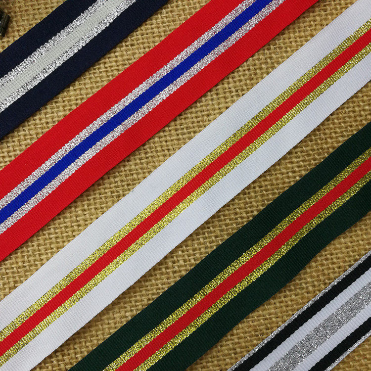 2.5CM金絲平紋間色帶1寸間色帶銀絲彩色條紋滌綸織帶DIY輔料25MM在類目 居家布藝, 縫紉DIY材料、工具及成品, 縫紉DIY配件/輔料/配飾, 絲帶/綢帶/布帶中 - 來自Buy2taobao.com提供專業的淘寶代購服務