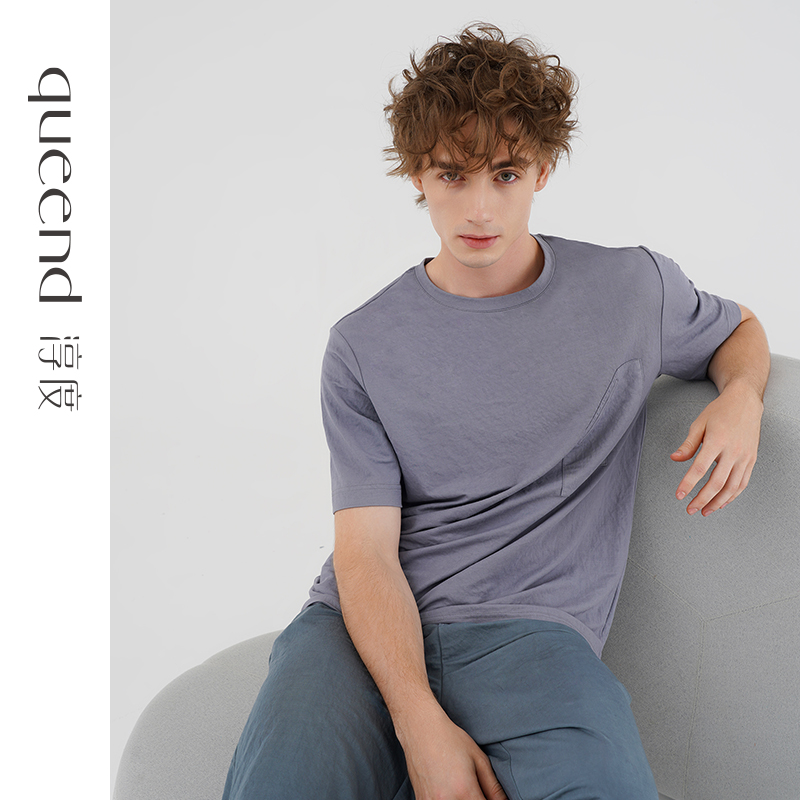 淳度透气单孔布男士睡衣夏可外穿