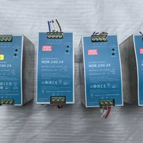 议价明纬 NDR-240-24 导轨开关电源可维修