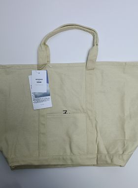 日单工装风浅卡其色纯棉大托特包手提帆布包满20元包邮