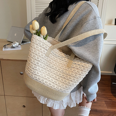 ZATZ海边度假风编织大包草编包