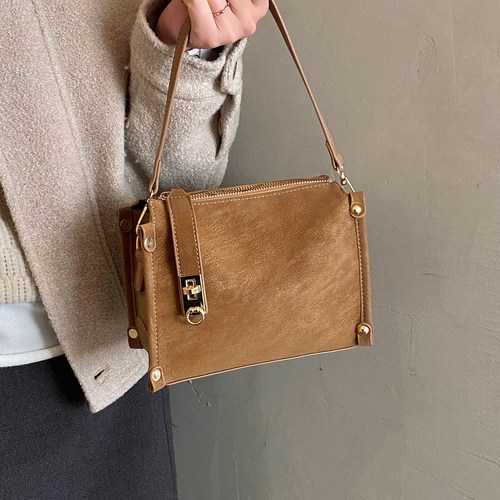 ZATZ复古软皮盒子小方包