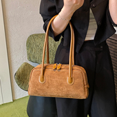 磨砂枕头包夏季 百搭麂皮绒腋下大包包女2025新款 潮时尚 通勤单肩包