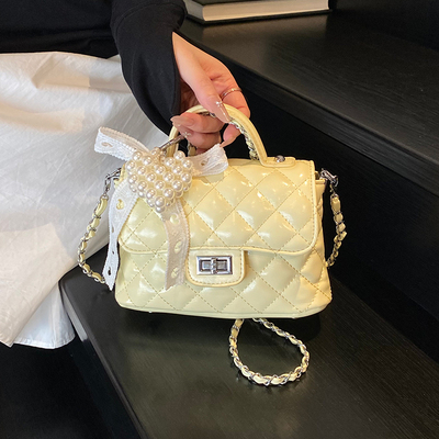 ZATZ高级菱格手拎小方包斜挎包