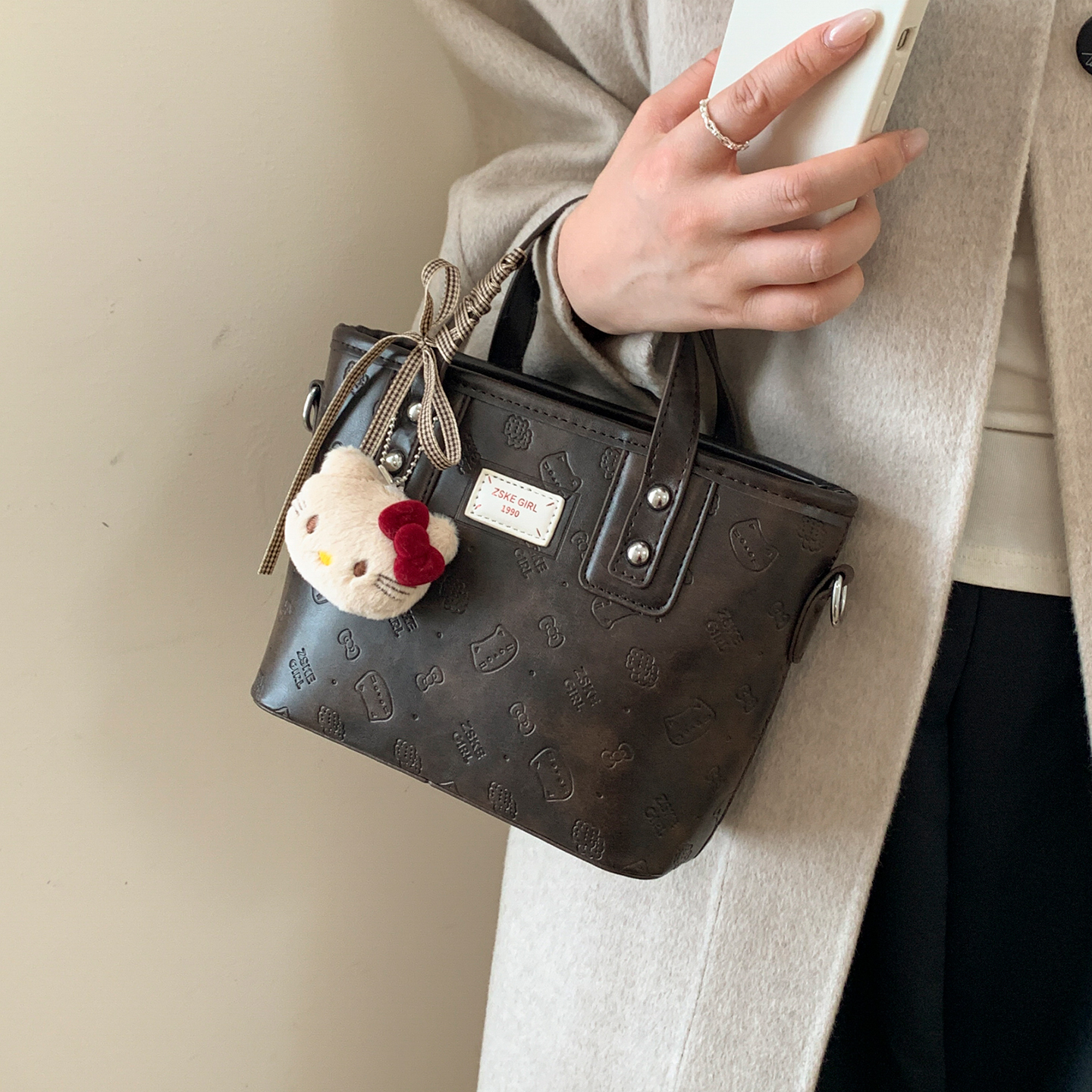 ZATZ高级感手拎菜篮子水桶包