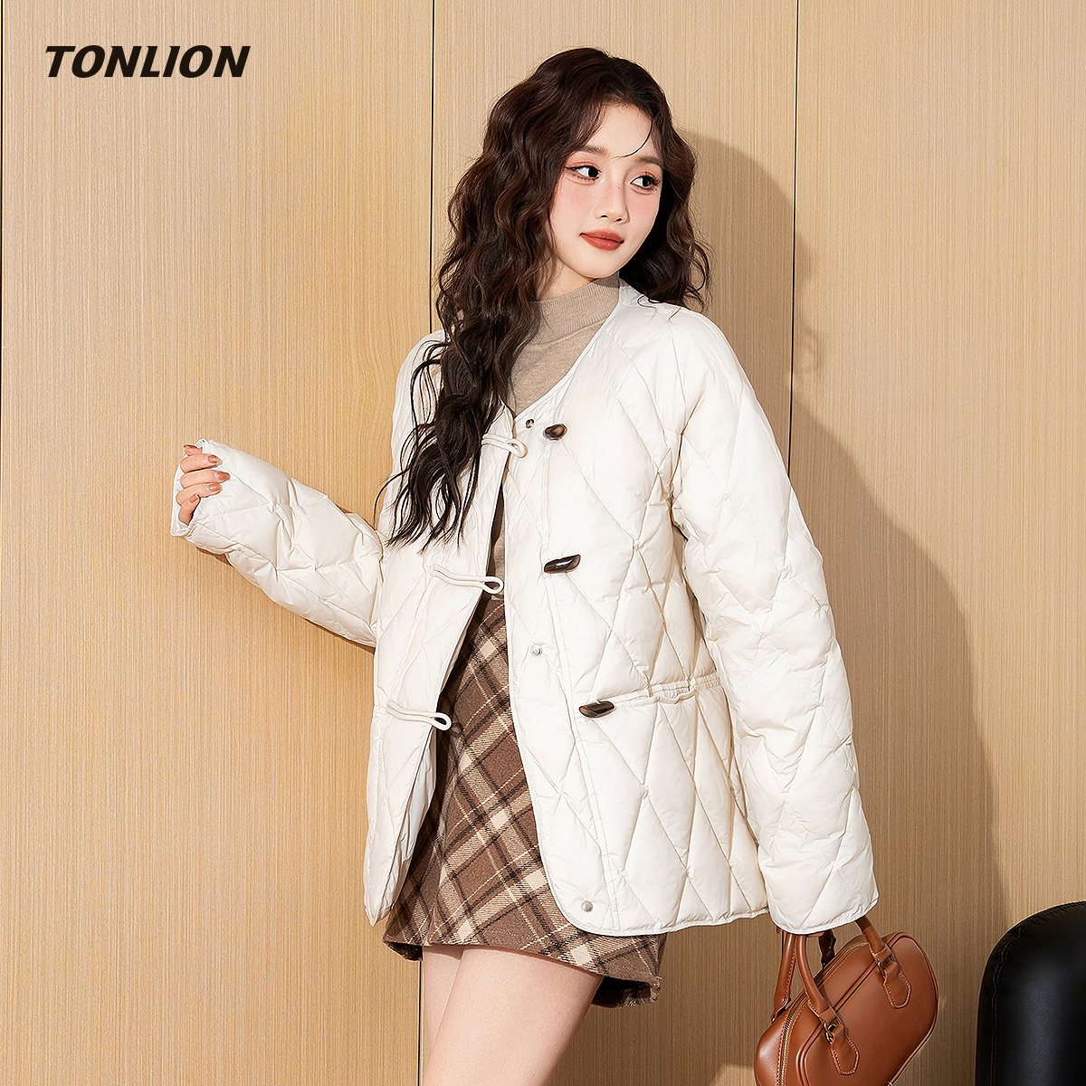 唐狮韩版宽松百搭防寒保暖羽绒服