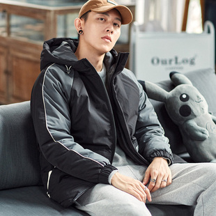 唐狮2024冬季新款棉衣男拼接工装外套加厚保暖棉服学生宽松棉袄潮