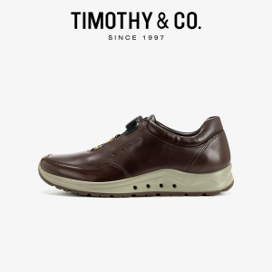 TIMOTHY＆CO．/迪迈奇春季男鞋商务休闲鞋自动系带扣男皮鞋运动鞋