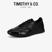 迪迈奇真皮休闲鞋 小众设计款 羊皮板鞋 TIMOTHY＆CO． 运动足球鞋 男