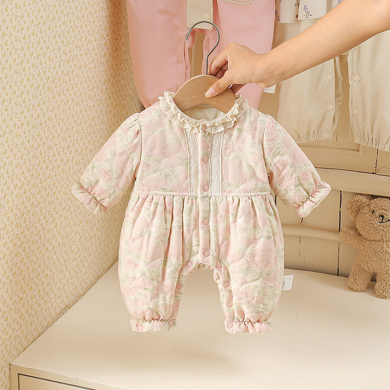 婴儿衣服秋冬装连体衣女宝宝满月百天哈衣爬服新生儿外出服棉衣,童装/婴儿装/亲子装,连身衣/爬服/哈衣,淘宝优惠券,粉丝福利购,淘宝优惠卷