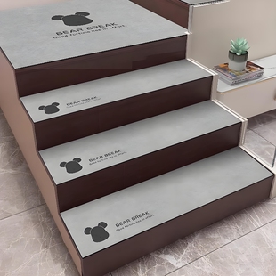 简约轻奢楼梯垫软硅藻泥踏步垫静音家用脚垫防滑地毯台阶垫子定制