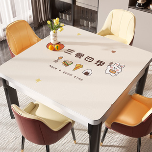 环保无味桌垫方桌防水耐磨防油防烫家用餐桌茶几皮革卡通桌面垫