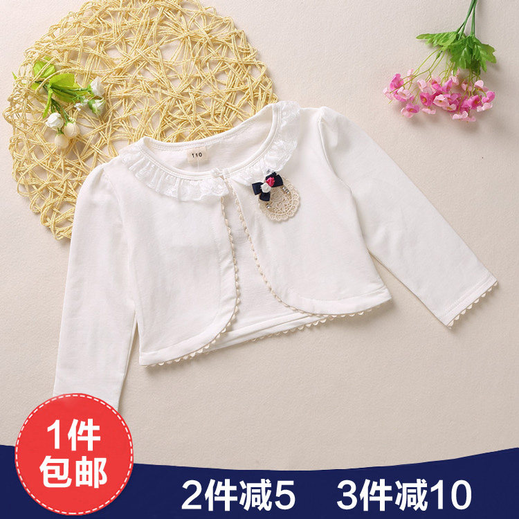 2019春秋装新款儿童宝宝女童纯棉镂空长袖短款小外套披肩坎肩开衫|msdalam kategori Kanak-kanak/Bayi/Keluarga dipasang, jubah/jubah - dari Buy2taobao.com untuk memberikan perkhidmatan ejen Taobao profesional membeli