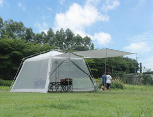 户外全自动天幕帐篷8-10人防蚊黑胶防晒防雨钓鱼沙滩野餐遮阳棚