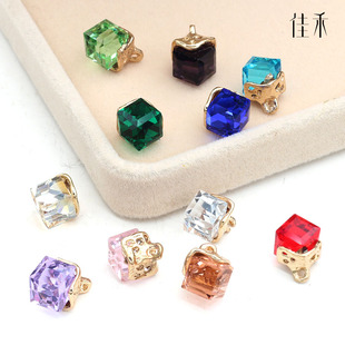 10毫米衬衫 纽扣粉红披肩扣子手缝蓝色毛衣小钻扣方形水晶水钻饰品