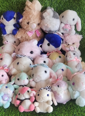 外贸日单amuse兔子羊小鸟仓鼠毛绒玩偶公仔挂件
