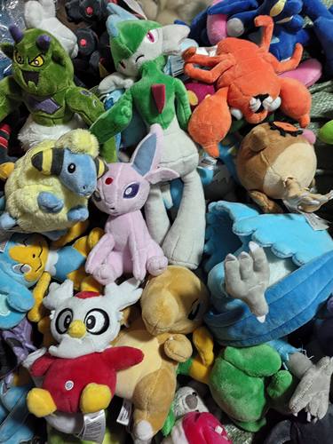 58包邮孤品可梦pokemon fit金银毛绒公仔玩偶