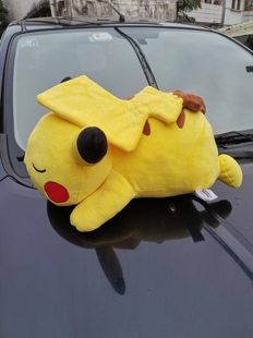 外单大号睡姿宠物小精灵皮卡丘毛绒公仔50厘米