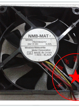 原装NMB-MAT 8厘米8025停报警风扇 FBZ08A24V 24V 0.22A