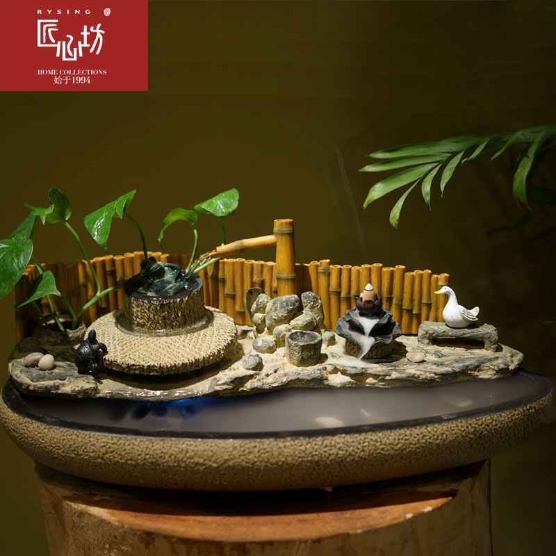 匠心坊庭院喷泉水缸养鱼池加湿水景摆件办公室内工艺品招财装饰品在类目 家居饰品, 摆件中 - 来自Buy2taobao.com提供专业的淘宝代购服务