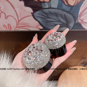 化妆品分装 瓶棕色玻璃膏霜瓶眼霜面霜罐遮光便携旅行小样镶钻高级