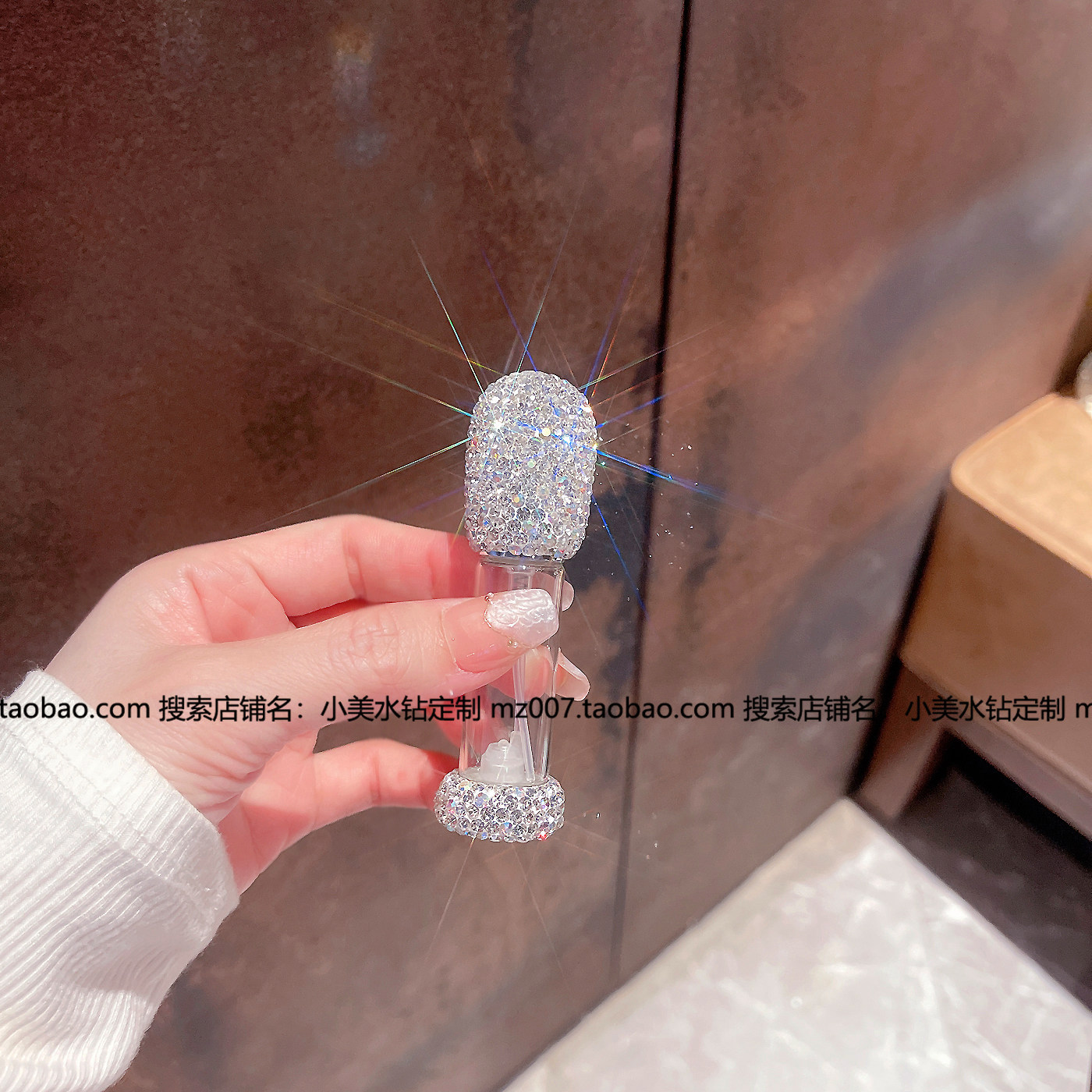 香水瓶分装瓶底部充装玻璃小瓶子5毫升空瓶小样喷雾瓶镶钻女新款