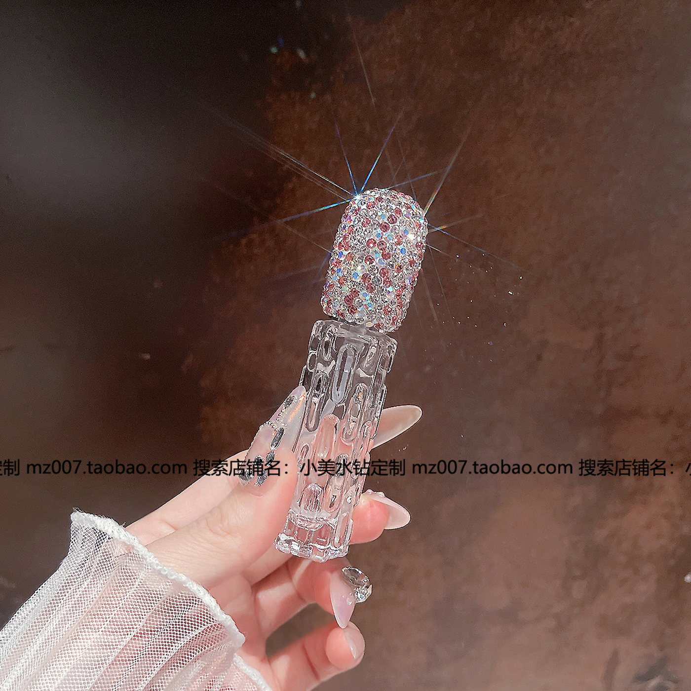 香水瓶分装瓶镶钻玻璃空瓶10ml女