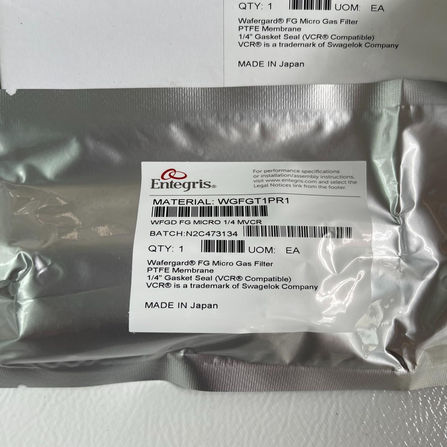 Entegris过滤器WGFGT1PR114英寸VC