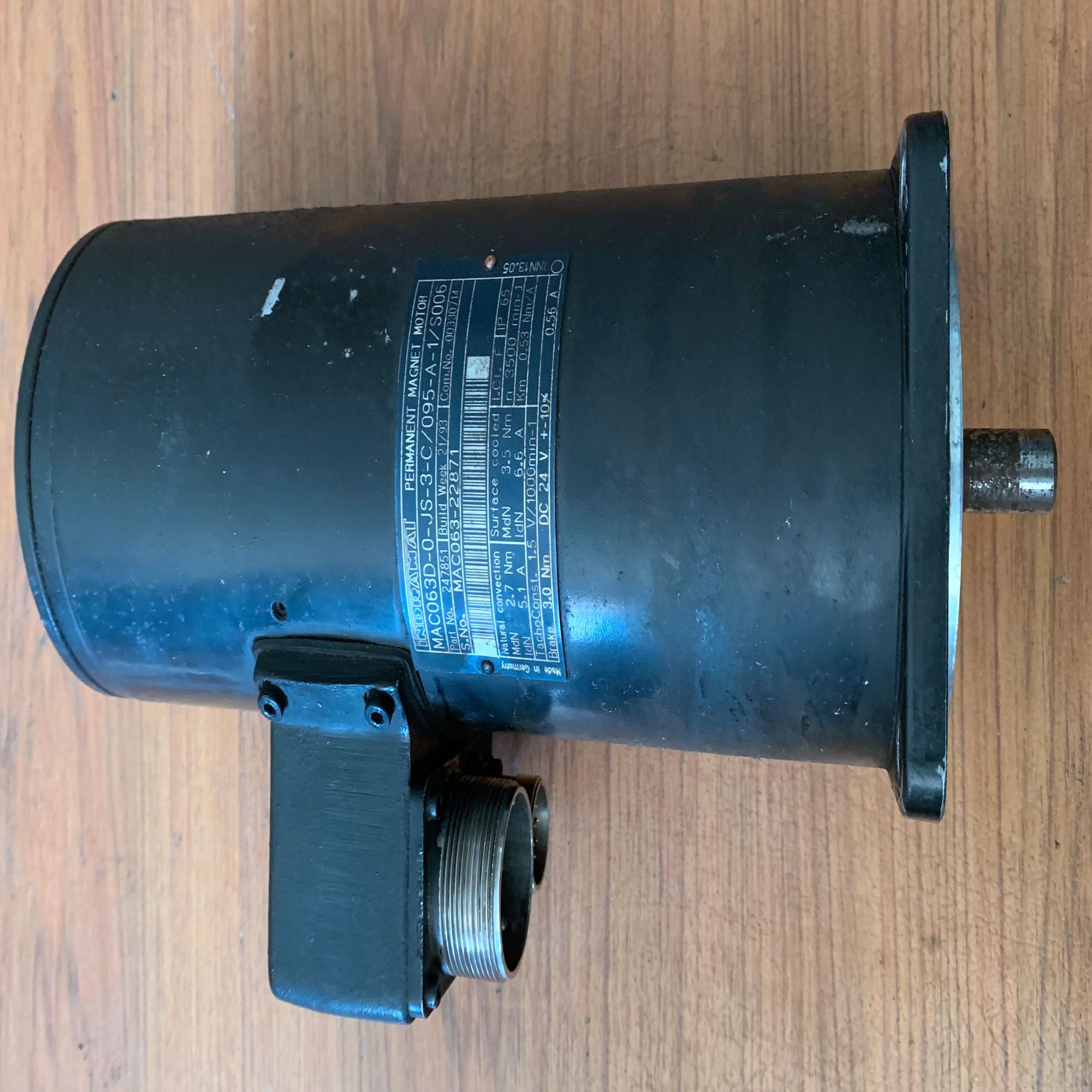 MAC063D-0-JS-3-C095-A-1S006   INDRAMAT 伺服电机 带抱闸