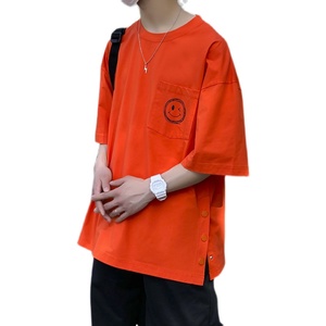 夏季新款男女装纯色印花圆领短袖T恤半袖衫 7161-P35图片 夏季新款男女装纯色印花圆领短袖T恤半袖衫 7161-P35图片