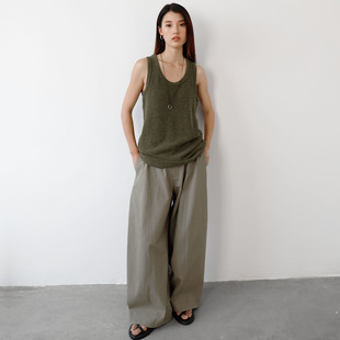 长裤 立体廓形微肌理感百搭独特休闲裤 女 量感杨桃裤 饭馆